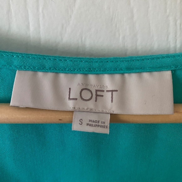 Loft Raceback Half Button down Shorts Romper with pockets- Sz S - Picture 3 of 7